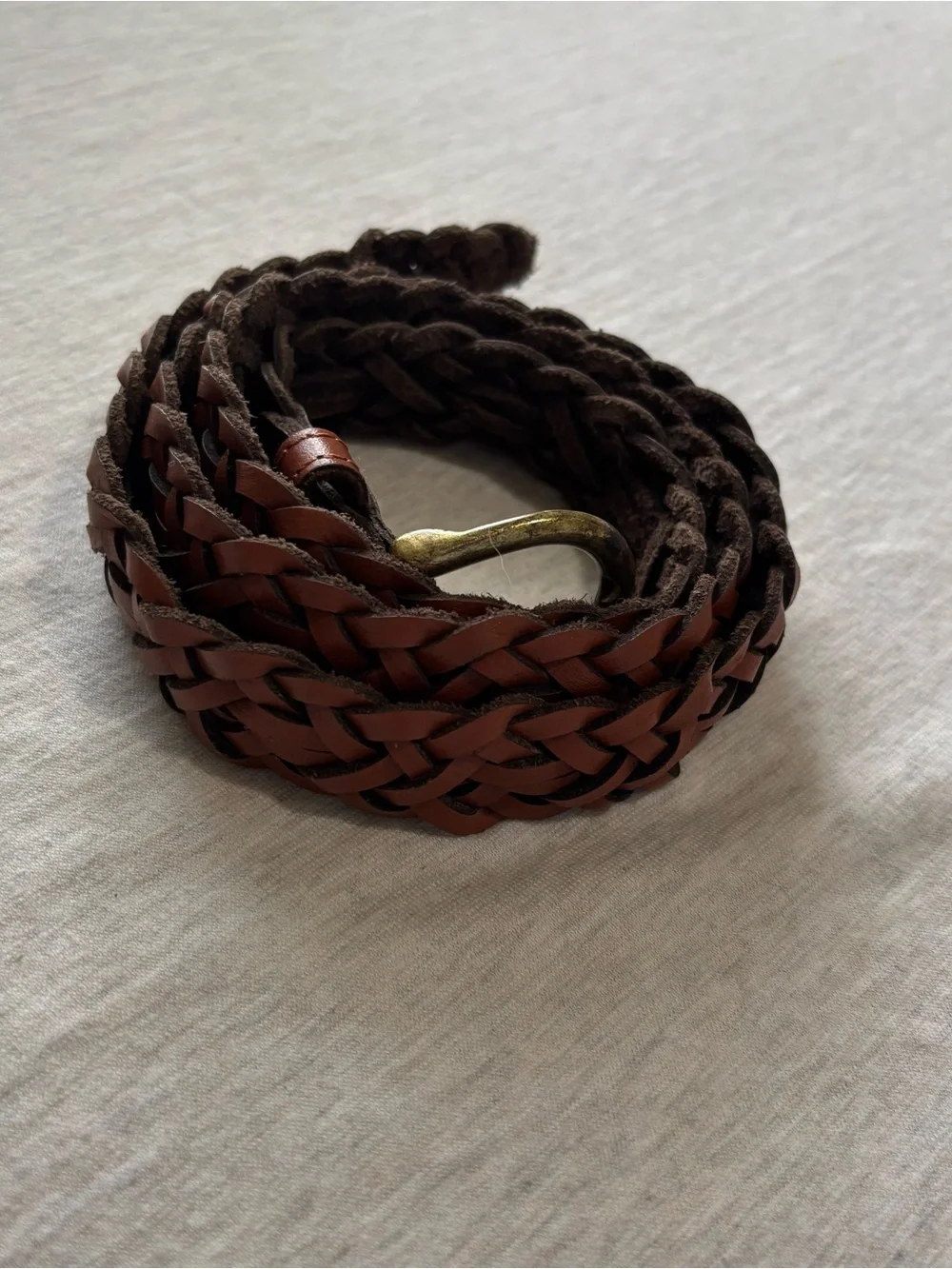 Capezio Argentina Braided Genuine Leather Belt XL 41” Rustic Western
